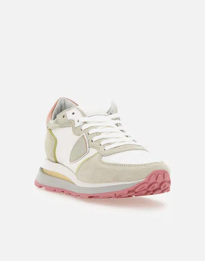 Philippe Model Leather Sneakers In Gold
