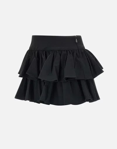 Rotate Birger Christensen High Waistband Ruffle Mini Skirt