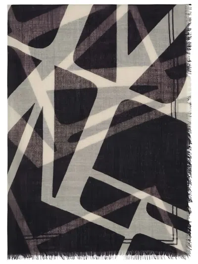 Marc O'polo Graphic-print Shawl In Multi