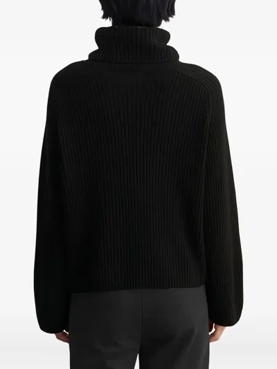 Marc O'polo Ribbed Turtleneck Sweater In Black