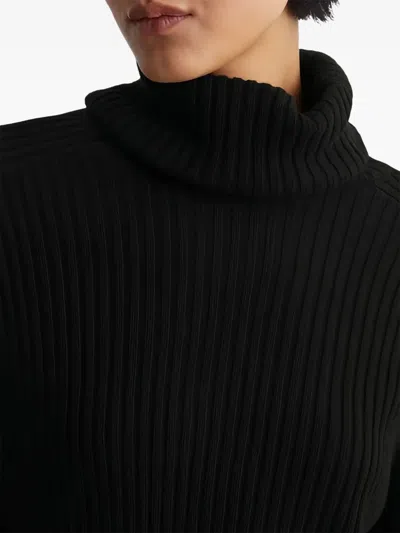 Marc O'polo Ribbed Turtleneck Sweater In Black