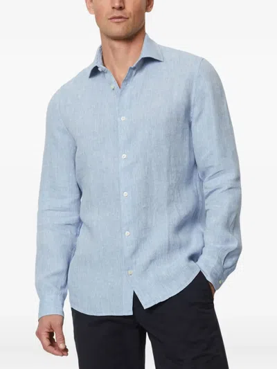 Marc O'polo Linen Shirt In Blue