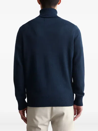 Marc O'polo Ribbed Turtleneck Sweater In Blue