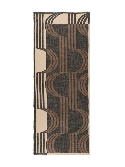 Marc O'polo Graphic-patterned Fringed Scarf In Multi