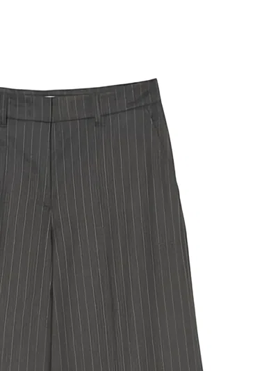Marc O'polo Pinstriped Trousers In Gray