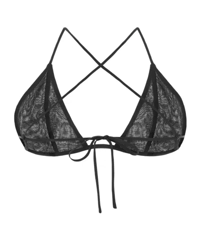 Philosophy Di Lorenzo Serafini Triangle-cup Halterneck Top In Black