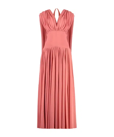 Philosophy Di Lorenzo Serafini Open Back Maxi Mesh Dress