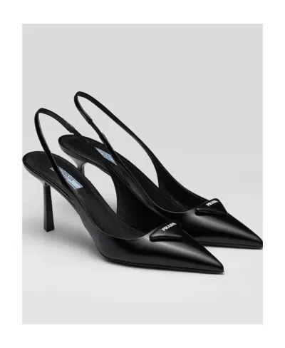 Prada High Heels With Pointed Buckles