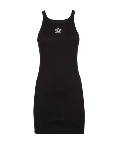 Fendi Day Evening Dress In Black