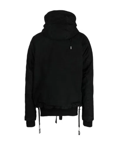 Boris Bidjan Saberi Wax-coated Parka Jacket In Black