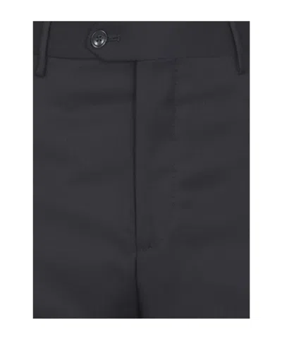 Tagliatore Blue Virgin Wool Tuxedo Suit In Black