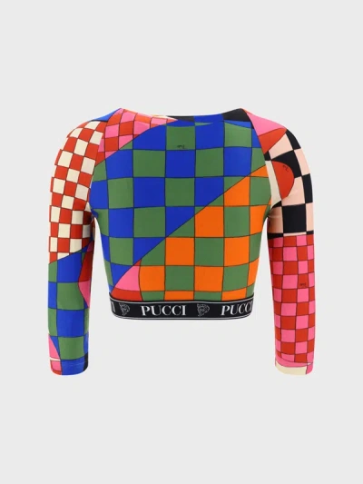 Emilio Pucci Giardino-print Cropped Top