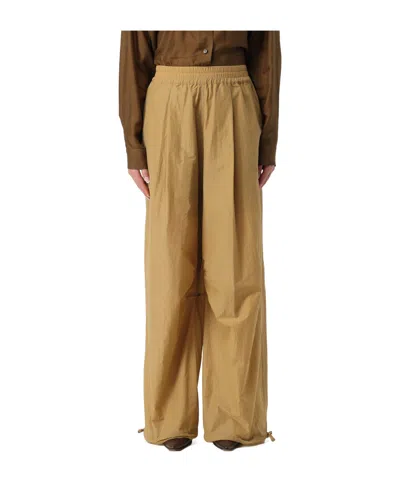 Philosophy Di Lorenzo Serafini Wide Leg Drawstring Pants In Yellow