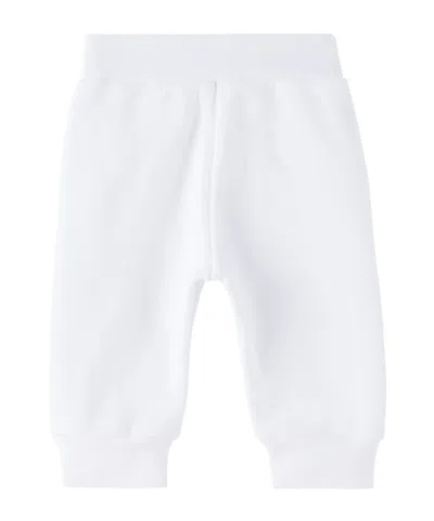 Marni Kids Logo Printed Fleece Jogger Pants In White