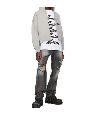 We11 Done Logo-patch Jeans In Black