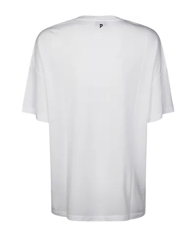 Dondup Basic Round Neck Short Sleeve Top In White