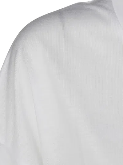 Dondup Basic Round Neck Short Sleeve Top In White