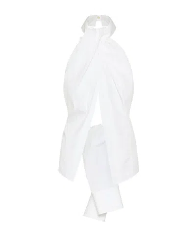 Stella Mccartney Halter Neck Top In White