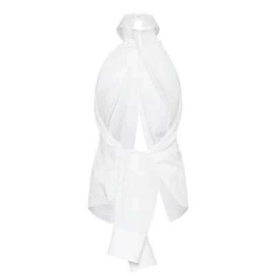 Stella Mccartney Halter Neck Top In White