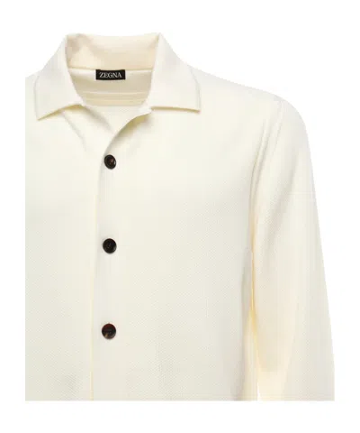 Zegna Textured Wool Shirt Jacket