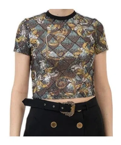 Versace Jeans Couture Sequin Embellished Crewneck T-shirt