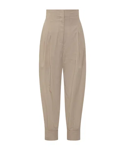 Philosophy Di Lorenzo Serafini Voile Stitched Carrot Pants In Brown
