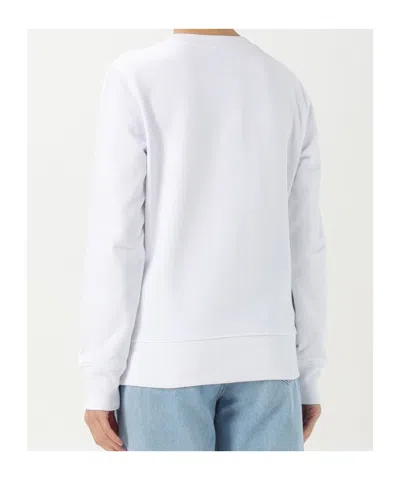 Versace Jeans Crew Neck Long Sleeve Sweatshirt In White
