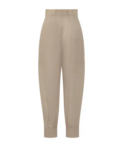 Philosophy Di Lorenzo Serafini Voile Stitched Carrot Pants In Brown