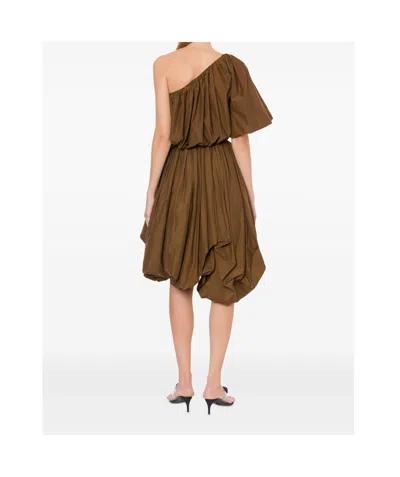 Philosophy Di Lorenzo Serafini Puff Midi Skirt In Brown