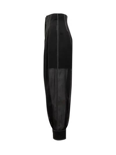 Philosophy Di Lorenzo Serafini Voile Voile Carrot Pants With Stitching In Black