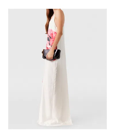 Stella Mccartney Poppy-printed Silk Maxi Dress In White