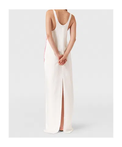 Stella Mccartney Poppy-printed Silk Maxi Dress In White