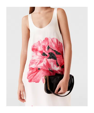 Stella Mccartney Poppy-printed Silk Maxi Dress In White
