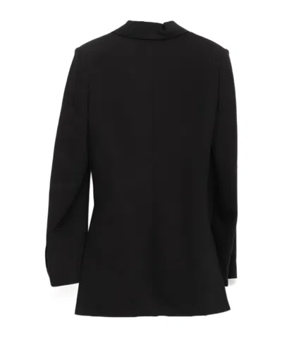 Loewe Black Jacket With Anagram Pebble Button In Black