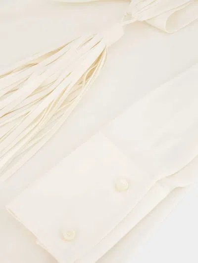 Stella Mccartney Tassel Draped Top In White