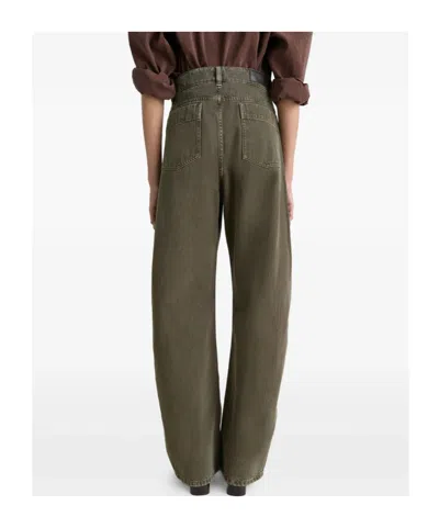 Lemaire Jeans With Belt Loops In Green