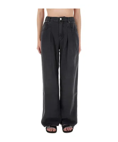 Isabel Marant Ausgeblichene Jeans Mit Falten
