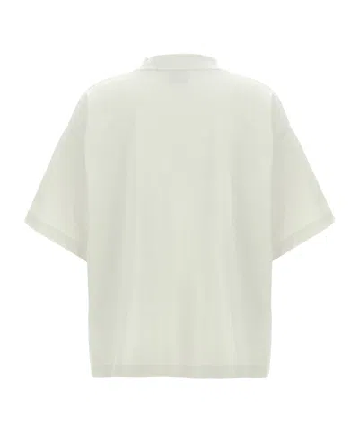 Balenciaga Cropped Logo T-shirt Short Sleeves In Neutral