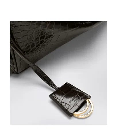 Balenciaga Small Rodeo Bag In Crocodile-effect