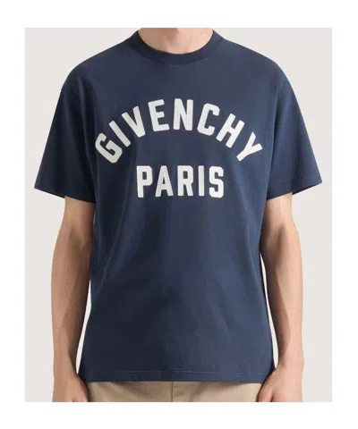 Givenchy Logo T-shirt In Blue
