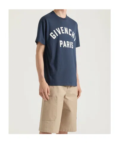Givenchy Logo T-shirt In Blue