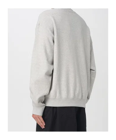 Jil Sander Ribbed Cotton Sweatshirt With Cuffs And Hem In Neutral