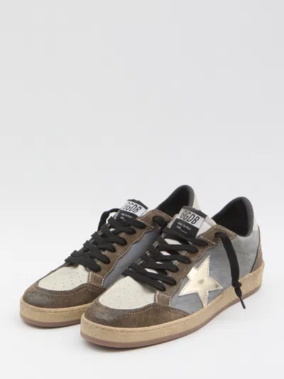 Golden Goose Ball Star Suede Sneakers In Brown