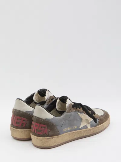 Golden Goose Ball Star Suede Sneakers In Brown