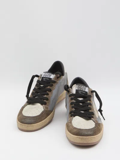 Golden Goose Ball Star Suede Sneakers In Brown
