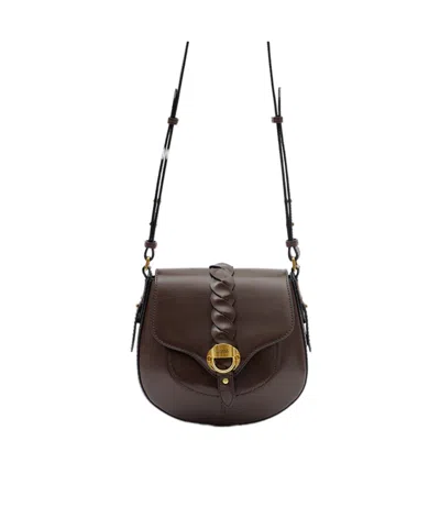 Isabel Marant Altay Small Leather Shoulder Bag In Brown
