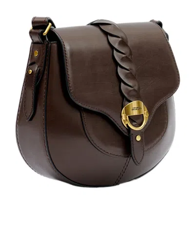 Isabel Marant Altay Small Leather Shoulder Bag In Brown