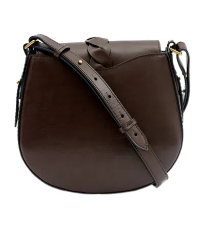 Isabel Marant Altay Small Leather Shoulder Bag In Brown