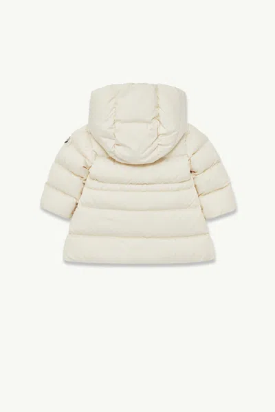 Moncler Long-sleeved Hooded Down Jacket In White