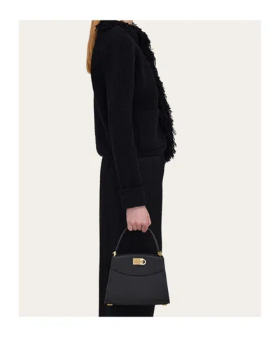 Ferragamo Leather Top Handle Shoulder Bag